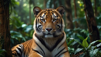 Obraz premium TIGER IN ZOO