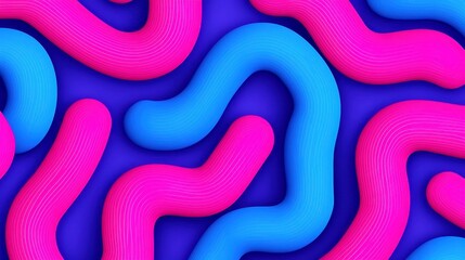 Colorful Abstract Line Maze Background, vibrant maze-like patterns create a dynamic modern backdrop, ideal for text integration and creative projects, offers ample space for customization.