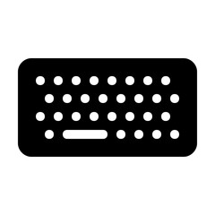 Keyboard Icon - Solid Style