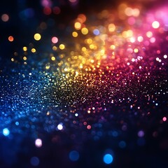 Dynamic multicolor glitter wallpaper with rainbow sparkle texture background