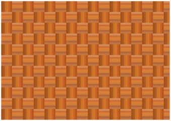 寄木風のスクエアな背景（オレンジ色）