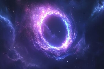 Obraz premium Cosmic Wonders: Exploring the Celestial Beauty of Nebulae and Galactic Rings