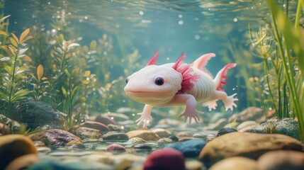 Underwater Axolotl