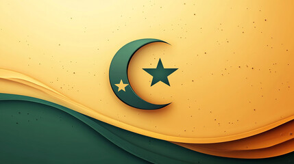 Independence Day Mauritania Logo Design illustration