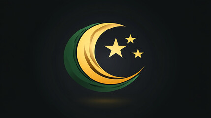 Independence Day Mauritania Logo Design illustration