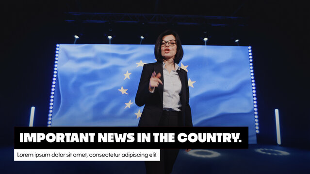 Boradcast Text Animation | Professional News Titles for Press Conference Streams