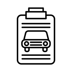 Car Inspection line icon