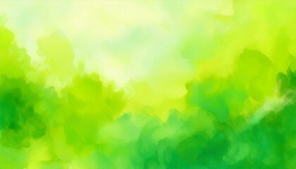 Obraz premium Vibrant lime green abstract watercolor background illustration