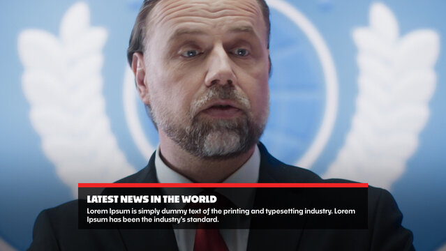 Creative News Headline Animation Template | Dynamic Overlays for Special News Bulletins