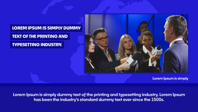 Elegant Broadcasting Title Animation for News Headlines | Engaging Breaking News Titles for Social Media Stories