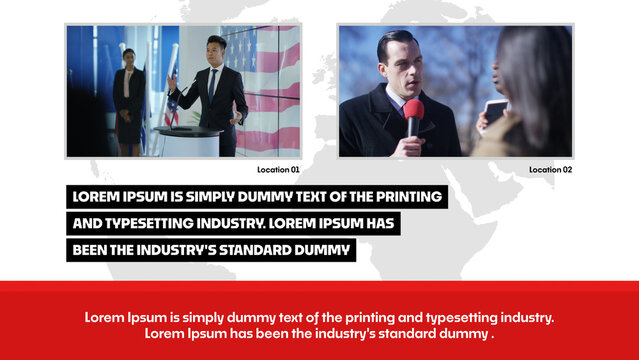 Stylish Animated Header for Urgent Breaking News Alerts | Bold Graphics for Business and Financial News Reports