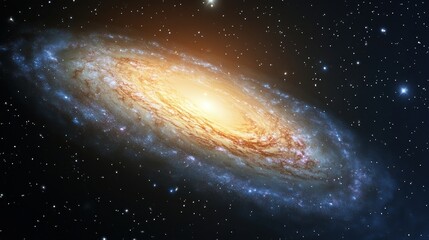 Fototapeta premium Spiral Galaxy in the Vastness of Space