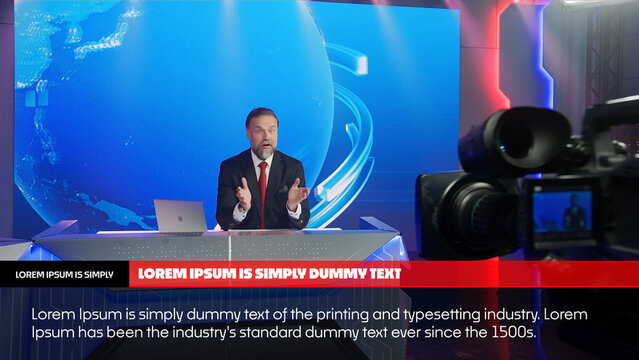 Text Animation for Broadcasting | Modern News Graphics for Television and Online Channels