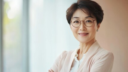 Confident Businesswoman Smiling