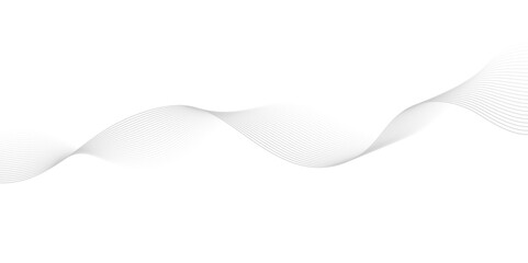 Gray color wave line abstract background design.  Energy waves technology concept design for business, presentation, banner.