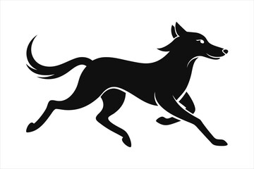 A versatile collection of dog silhouettes in vector format. Ideal for logos, prints, and design projects that feature various canine breeds in minimalist and elegant black and white outlines.