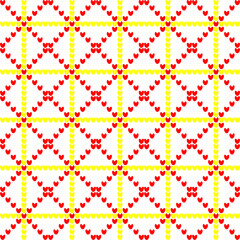 seamless pattern with hearts