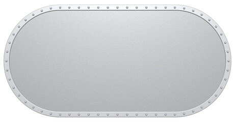 leeres Metallschild, isoliert