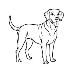 Fototapeta premium A versatile collection of dog silhouettes in vector format. Ideal for logos, prints, and design projects that feature various canine breeds in minimalist and elegant black and white outlines.