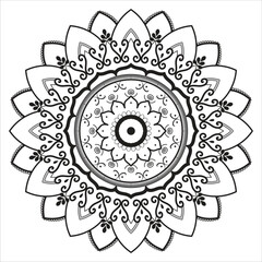 Mandala Round Ornament Pattern