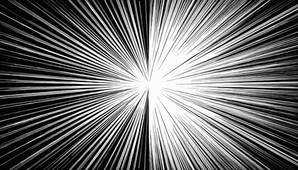 Obraz premium Animating comic speed lines in manga and anime style with alpha channel using three unique concentration lines â€“ radial, vertical, and diagonal â€“ for an engaging effect in cartoons