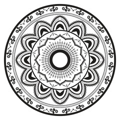 Mandala Round Ornament Pattern