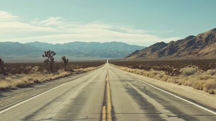 Open Road in the Desert