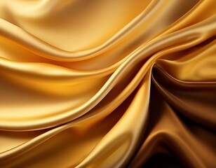 Gradient of light brown to golden yellow on silk satin