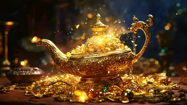 magic lamp on the wall