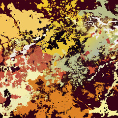 Fototapeta premium Colorful ink splattered grunge background