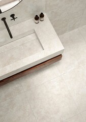 sink and faucet in modern bathroom interior