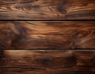 Fototapeta premium Top-down view of a wooden banner background. Vintage tabletop texture with seamless old brown wood pattern, resembling wooden plank tabletop