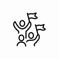 winner with flag load icon sign vector