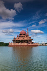 putra mosque at putrajaya malaysia in daylight time