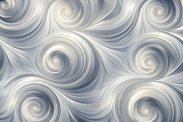 Fototapeta premium Soft, gradient grey swirls blend seamlessly, creating a mesmerizing abstract background with a sense of dynamic