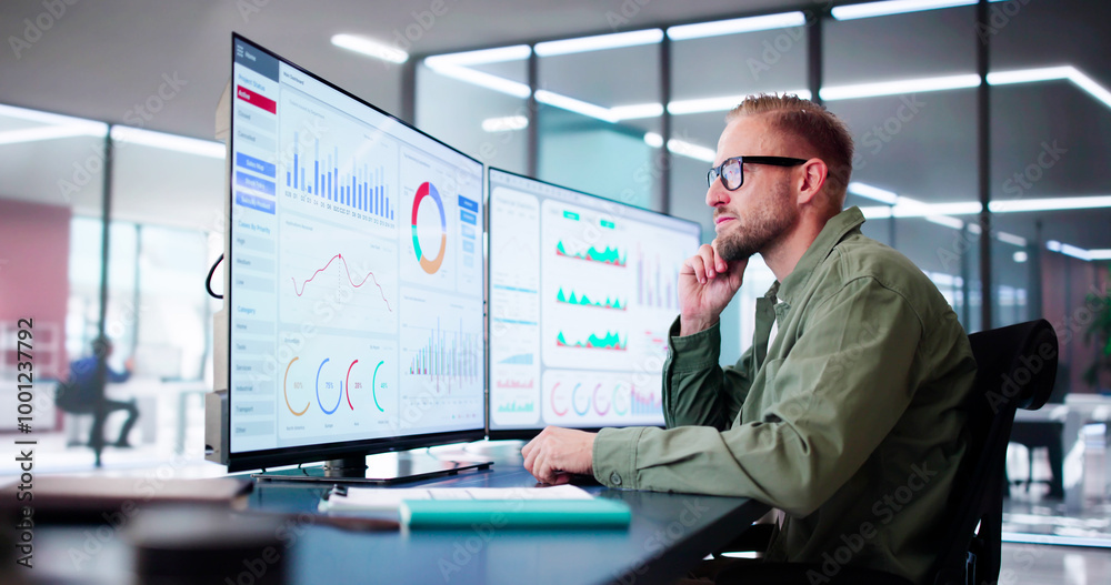 Aufkleber Data Analyst Using Data Analytics KPI