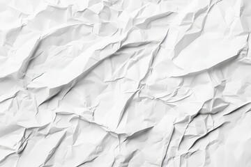 Fototapeta premium Crumpled White Paper: A Textural Exploration of Abstract Design