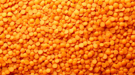 "Red lentils displayed