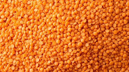 "Red lentils displayed