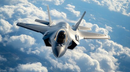 Advanced Fighter Jet in Flight