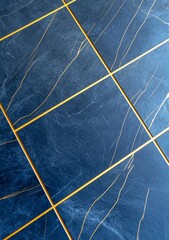 The poster features golden lines and liquid marble in a modern colorful stylish abstract design.