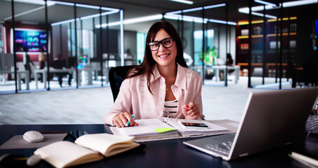 Professional Accountant Woman In Office