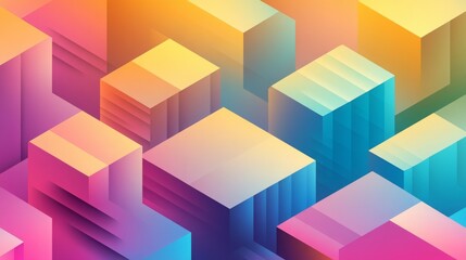 Colorful gradient geometric background in vector format. 