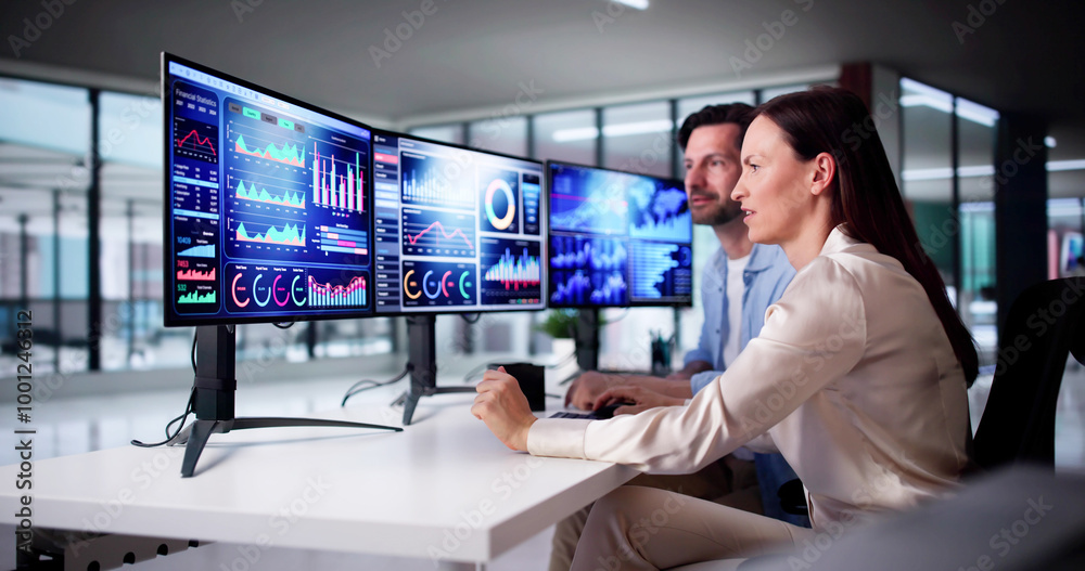 Aufkleber KPI Business Analytics Data Dashboard