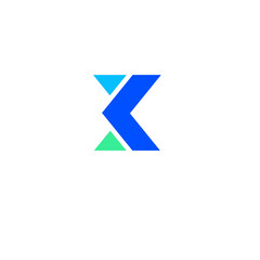 Logo Arrow and Letter K, Template creative design fintech, technology, arrow, growth and increase symbols icon.