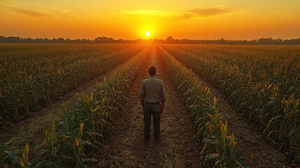 Fototapeta premium Farmers Lament: A Story of Drought and Climate Change