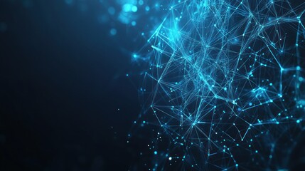 Abstract Blue Network