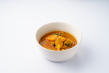 Delicious Chicken Curry in White Bowl