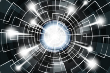 未来風ワープ背景(ワイド)ダークイメージ