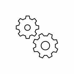 settings and privacy icon sign vector